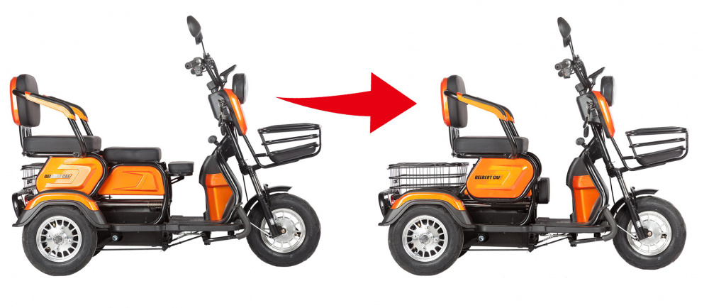 Электротрицикл Rutrike Gelbert Caf 48V/60V 600Вт
